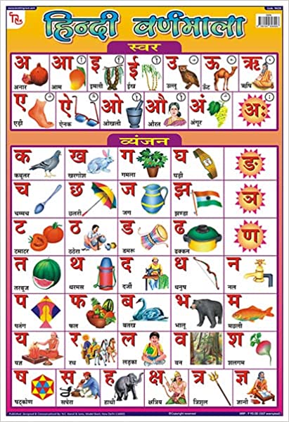 hindi varnamala chart images